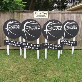 Cinco Ranch High School Encore Dance Team Yard Sign