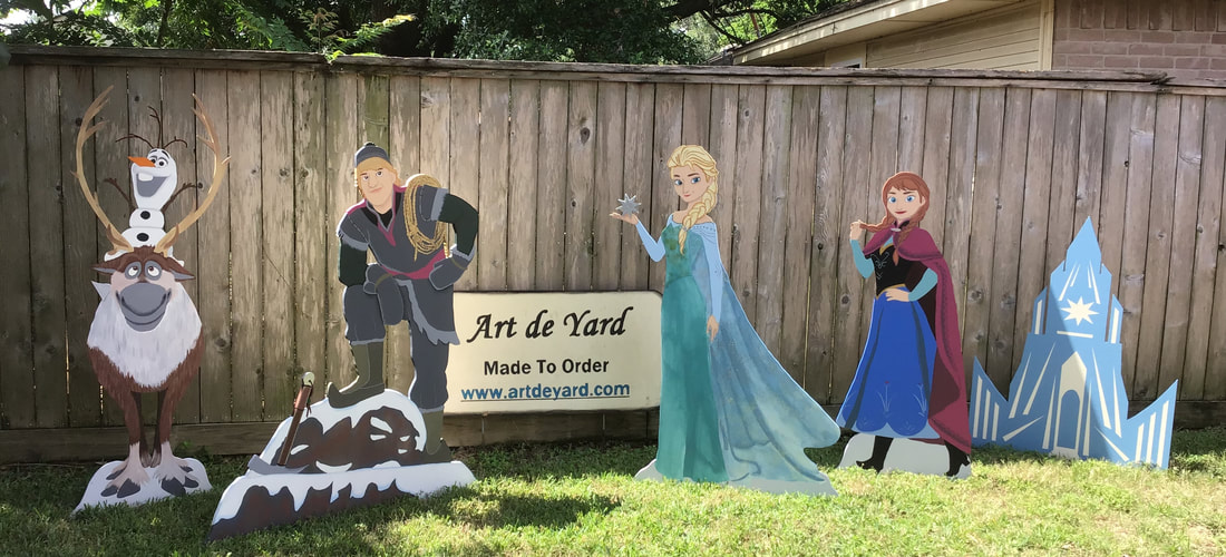 Frozen, the Movie Yard Art