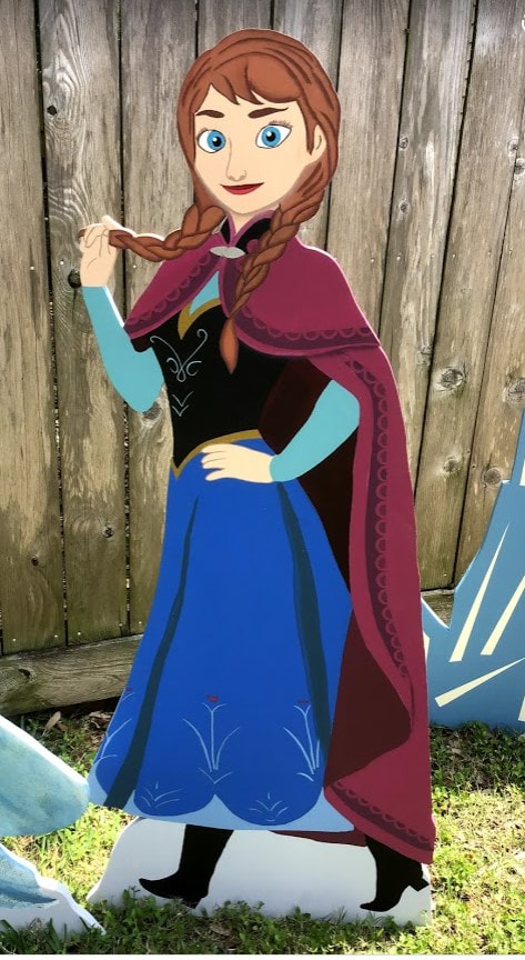 Anna of the movie Frozen made by Art de Yard