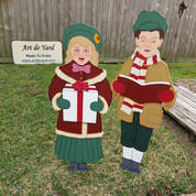 Victorian Christmas Yard Art by Art de Yard